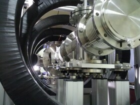 Ligne de faisceau de Positron dans un champ magnétique controlé